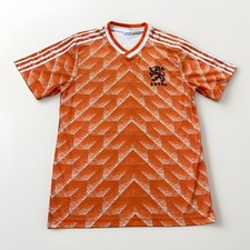 Vintage Adidas KNVB Soccer Jersey Mens L Holland Netherlands 80s Home Kit