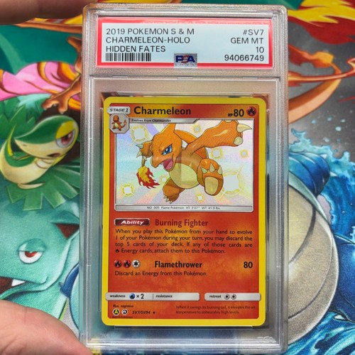 2019 Pokemon Hidden Fates Shiny Vault Charmeleon SV7/SV94 Holo PSA 10