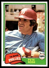 1981 Topps Pete Rose #180 CLEAN