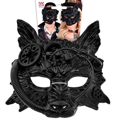 HALLOWEEN KARNEVAL KOSTÜM MASKE WOLF STEAMPUNK NEU OVP