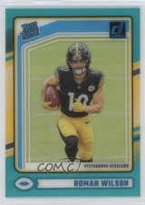 2024 Panini Clearly Donruss Rated Rookie Teal Roman Wilson #77 1k9t