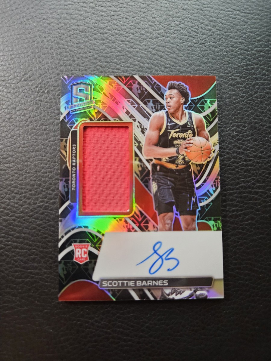 2021-22 Scottie Barnes Spectra RC RPA Rookie Auto /75 Anniversary 