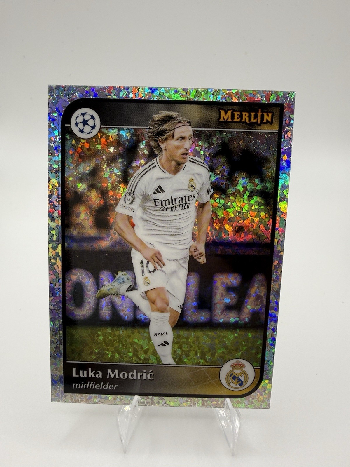 Luka Modric 2024-25 Topps Merlin UEFA CC #86 Real Madrid - Speckle Refractor