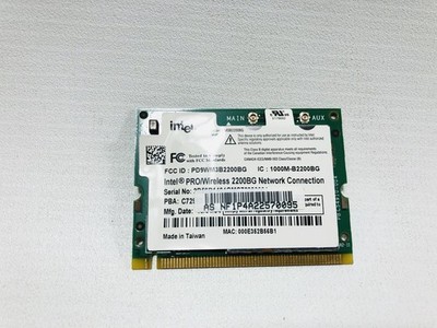 Intel Pro Wireless 2200BG (WM3B2200BG) WLAN Mini-PCI Karte IEEE 802.11 b/g