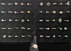 51 LOT Vintage/Modern Estate Costume Jewelry RINGS & COCKTAIL Rings - Stunning!