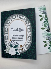 Stampin Up Handmade Any Occasion Thank You Card With Envelope