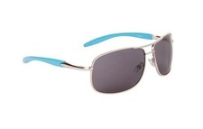Aviator Sunglasses, Metal Silver Frame, Blue, Spring Hinge, New with Tags