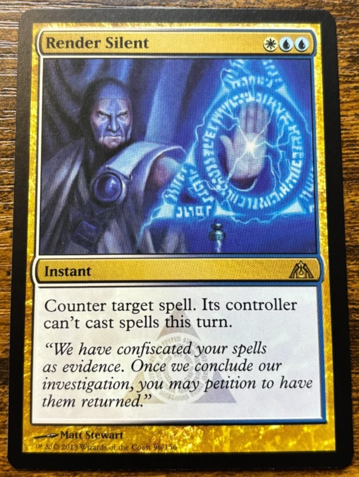 Magic the Gathering MTG- Render Silent- NM- 096/156- Dragon's Maze - Image 3 of 3