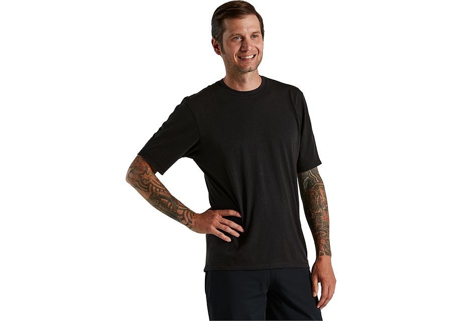 Трикотаж Specialized Trail серии Mineral Wash Jersey Ss Мужской трикотаж Черный XS