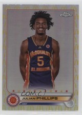 2022 Topps Chrome McDonald's All American Logo Refractor Julian Phillips 0f8t