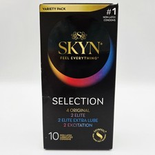 SKYN Selection Non-Latex Condoms Contains Elite, Original, Excitation, Xtra Lube