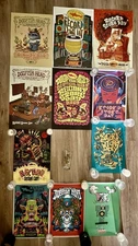 RECORD STORE DAY POSTERS DOGFISH HEAD - OFFICIAL - COMPLETE SET & GLASS- PEANUTS