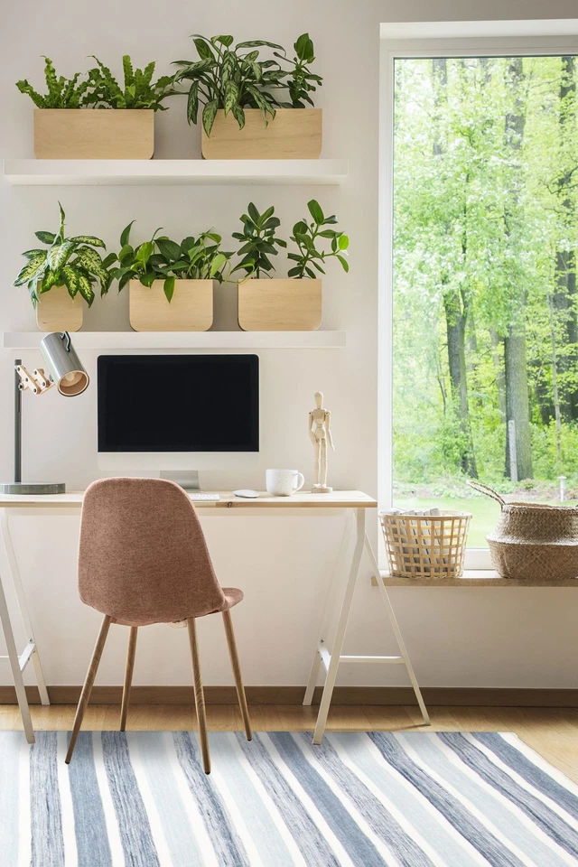 Vintage Hand Woven Traditional Kilim Rug 5'2" x 7'6" Oriental Wool Carpet - Image 2 of 4