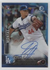 2016 Bowman Chrome Rookie Blue Refractor 53/150 Frankie Montas #BCAR-FM Auto 2d7