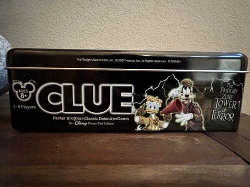CLUE The Twilight Zone Tower Of Terror Board Game Disney Theme Park Edition NEW - Picture 3 of 15