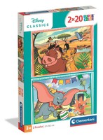 CLE Puzzle 2X20 Superkolor Disney Classics 24837 Clementoni