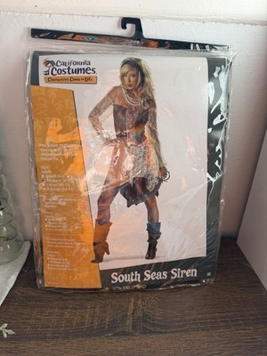 NIP California Costume South Seas Siren Pirate Adult Size M Halloween Costume