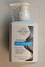 Keracolor Color Clenditioner -Semi-permanent hair dye- Silver Blue - 12oz