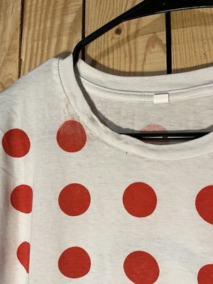 E.Leclerc Leclerc Red Polka Dot Tour De France Cycling Jersey Shirt Men s Large