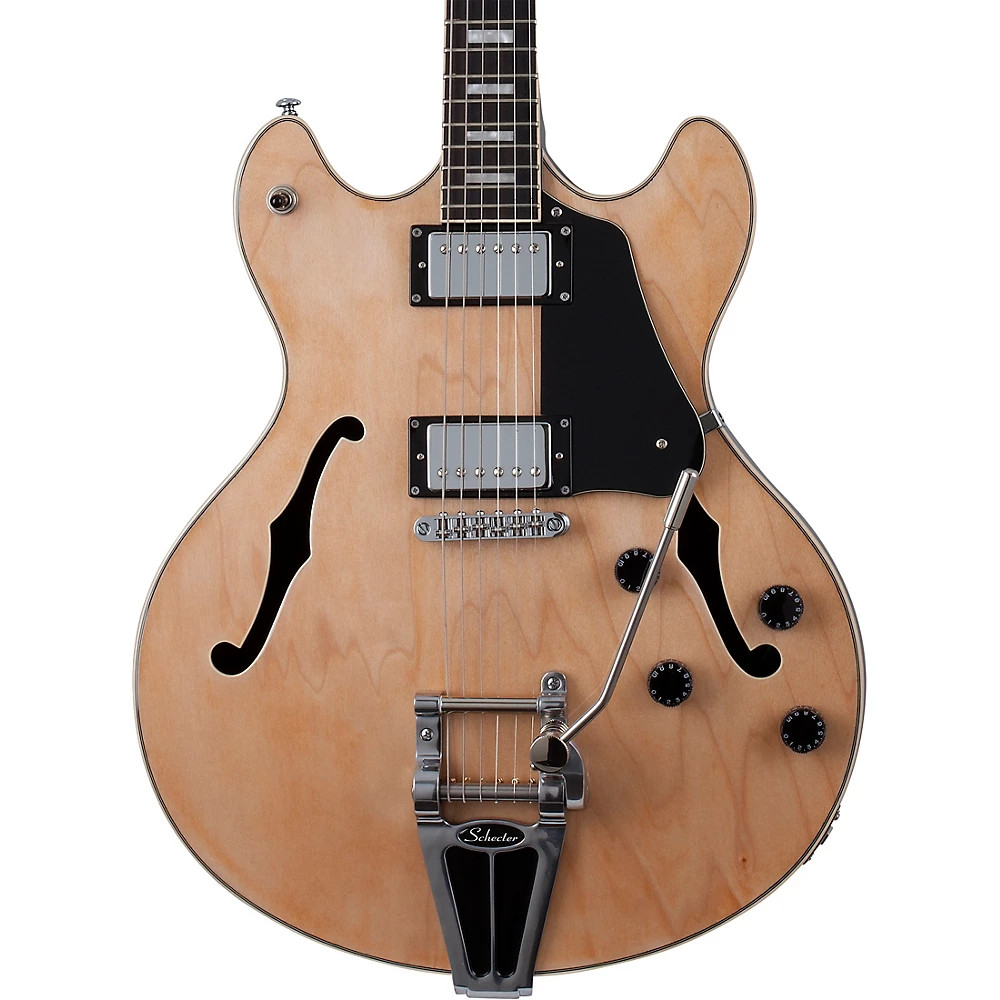 Schecter Guitar Research Corsair Semi-Hollow Electric Guitar Gloss Natural