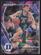 2021 Panini Prizm Draft Picks #34 Matt Hurt Purple Ice #/149 Rookie RC