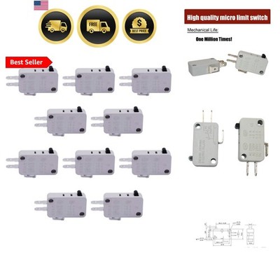 10pcs Universal Microwave Door Oven Freezer Micro Limit Switch Series AC/DC 1...