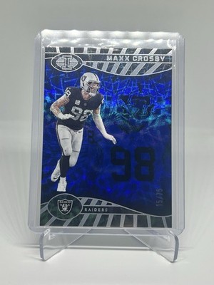 2024 Panini Illusions Maxx Crosby Sapphire Trophy Collection #48 15/75