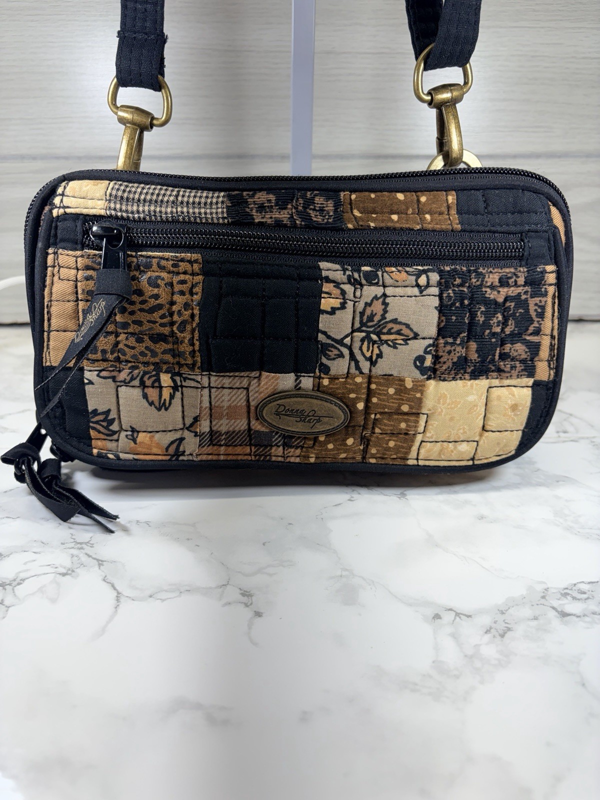 Donna Sharp Vintage Quilted Patchwork Shoulder Ba… - image 3