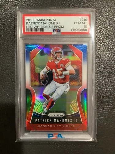 2019 Patrick Mahomes II Red White Blue Prizm PSA 10!