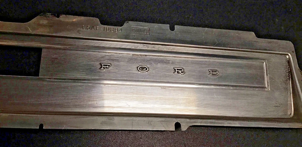 1965-66 Ford Galaxie painel cluster medidor de velocidade lente moldura frontal LTD 7 FABRICANTE DE EQUIPAMENTO ORIGINAL - Imagem 2 de 4