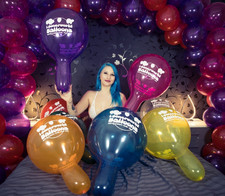 10 x Belbal 17" Luftballon LOONERWORLD-LOGO * CRYSTAL COLORS (B150)