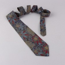 Dior Cravatta Vintage Seta Stampa Floreale Francia Anni 90-2000 Originale