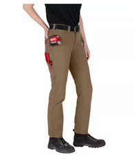 Milwaukee 1 PC Women's Size 10 Khaki Cotton/Polyester Work Pants with 7 Pockets