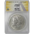 1896 O Morgan Dollar AU 50 Details ANACS Silver $1 Coin SKU:I18962