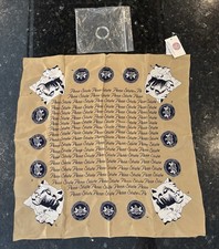 NWT VTG Symphony Scarf PENN STATE UNIVERSITY PSU - Made In Korea - 100 Silk