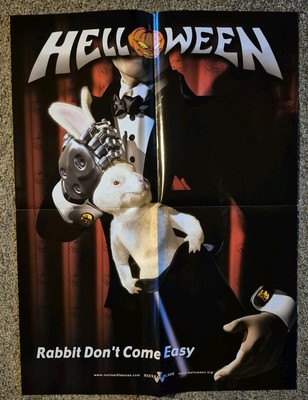Helloween-Rabbit Don't Come Easy Promo Poster 24x18 Folded Never Hung 2003