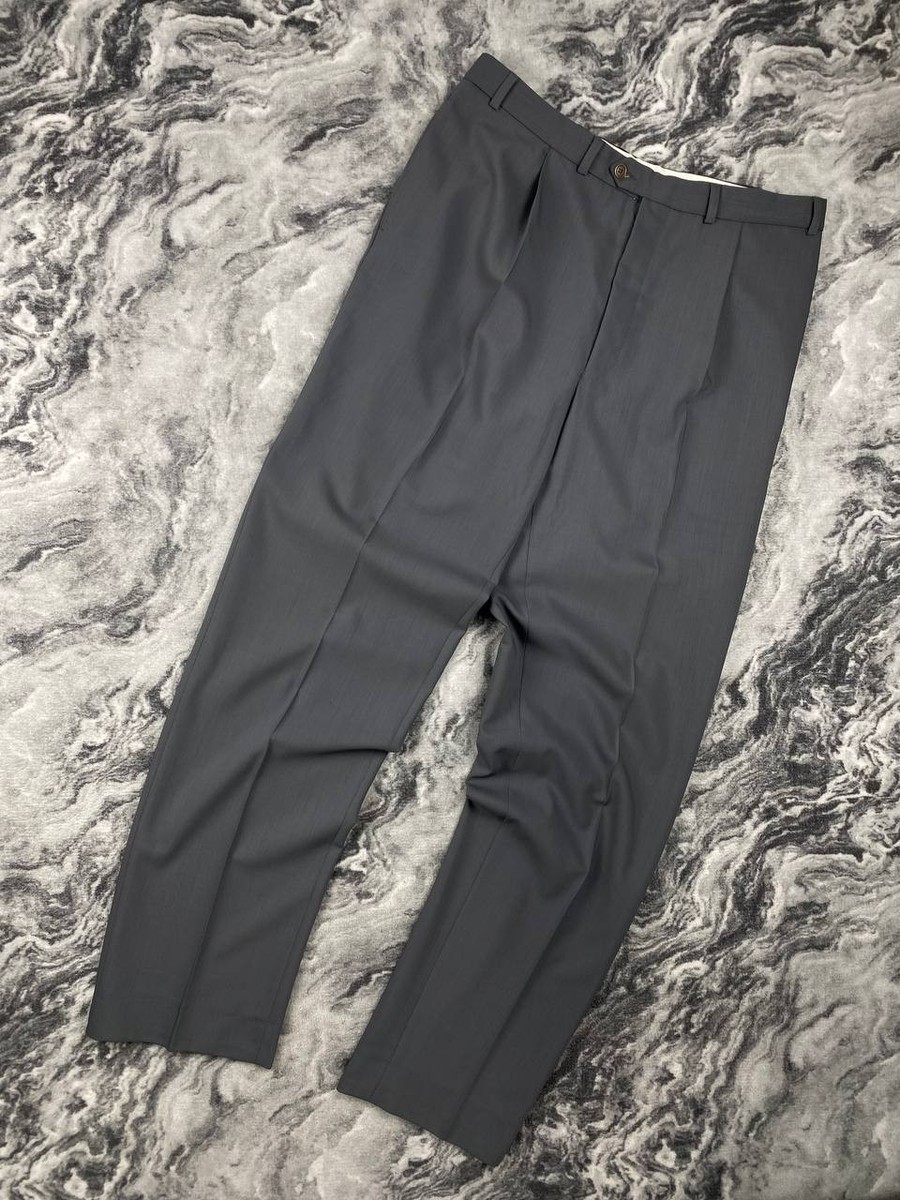 Balmain Wool Classic Suit Blazer And Pants Men Size 44L Gray | eBay