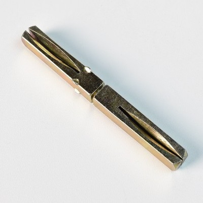 Period Brass Privacy 8mm Split Broached 3.25'' Door Spindle (Hickory Hardware)