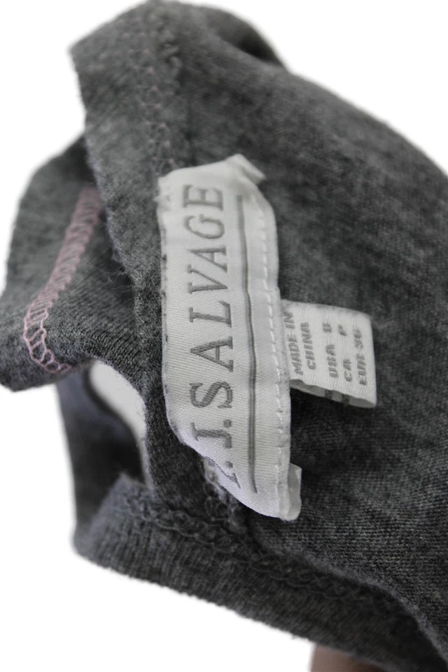 Conjunto de ropa de dormir PJ Salvage para mujer de algodón con estampado animal superior + inferior gris talla S Foto 4 de 4