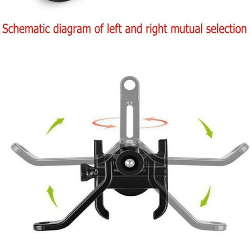 Motorrad Halterung Fahrrad Alu Handy Rückspiegel Halter Smartphone e-Bike Roller - Bild 8 von 12