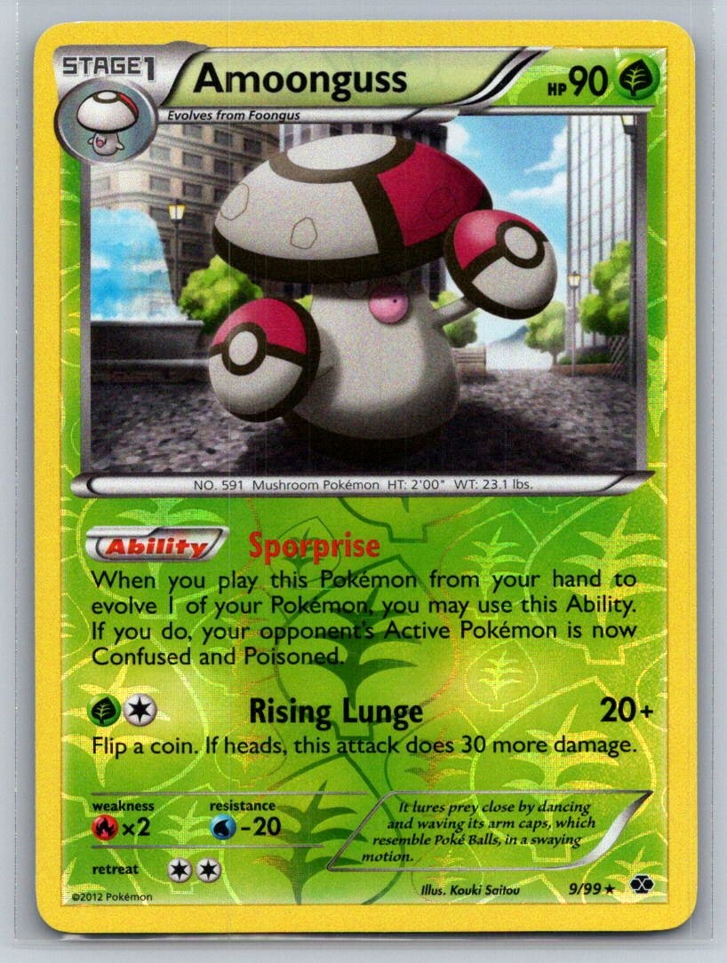 Amoonguss 9/99 Rare Next Destinies Pokemon Reverse Holo Near Mint