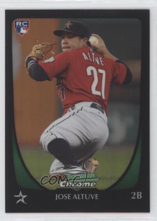 2011 Bowman Draft Chrome Refractor Jose Altuve #11 1h4