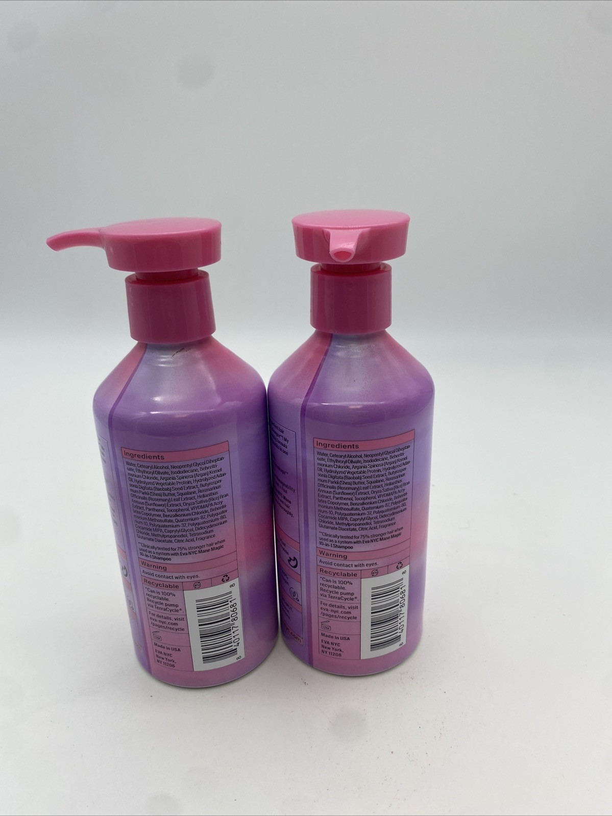 2 Eva•Nyc Mane Magic 10-In-1 Conditioner w/Argan Oil & Baobab Seed 8.8 oz New