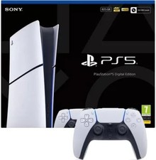 Image of Sony PlayStation 5 Slim Digital Edition 825GB White - 2 Games Included!