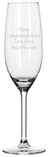 Personalised Glass Champagne Flute - Free Delivery