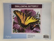 Swallowtail Butterfly Latchhook Rug Kit, complete kit