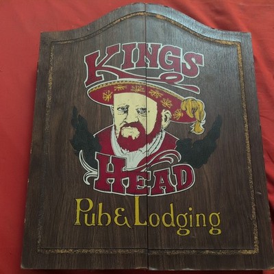 Vintage Kings Head Pub & Lodging Dart Board | eBay