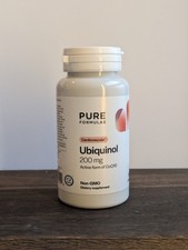 PureFormulas Ubiquinol 200mg CoQ10 Supplement - 60 Softgels