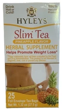 Hyleys Slim Tea Pineapple flavor , 25 tea bags help promote weight loss.