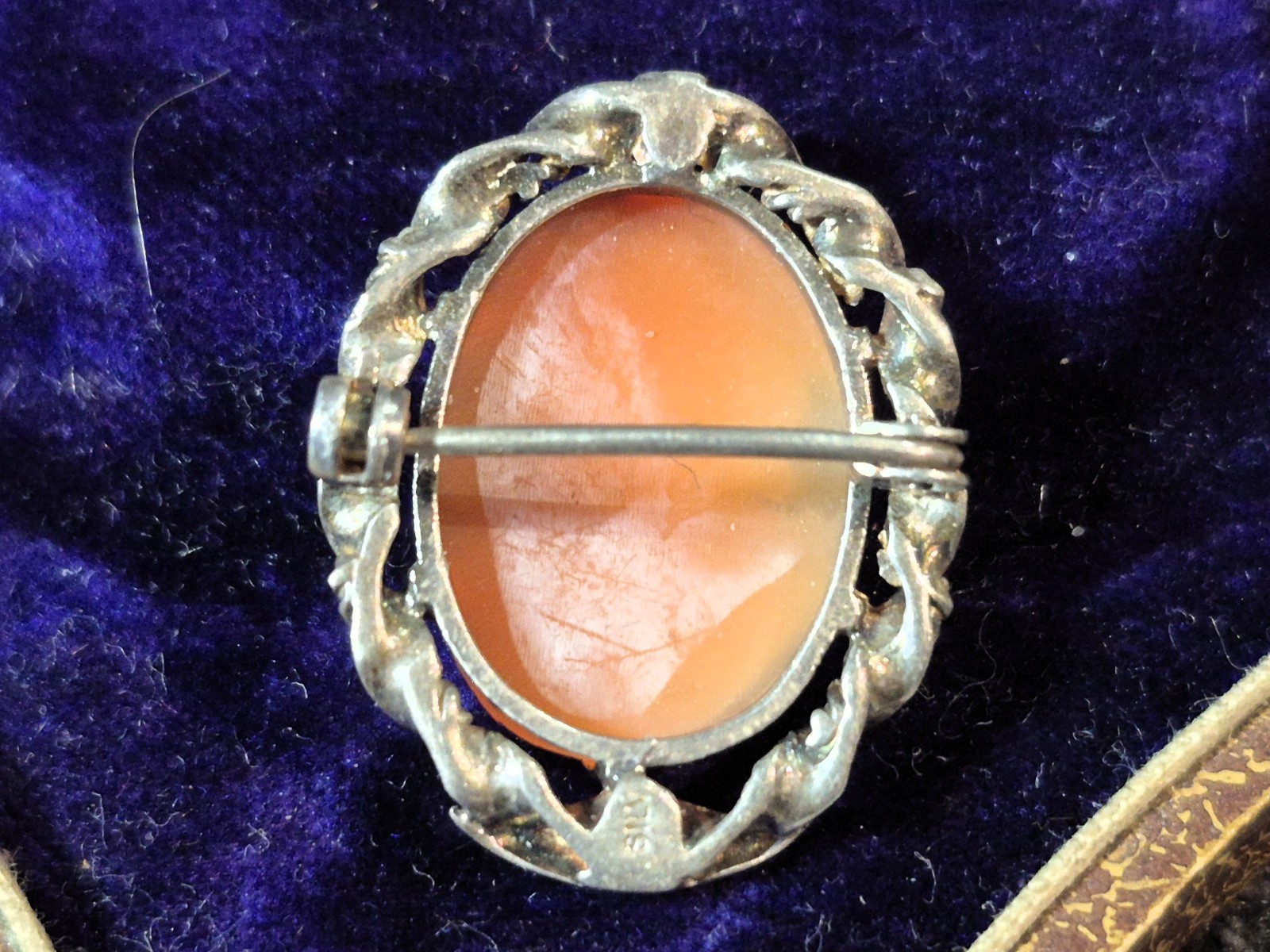 Exceptional Antique Solid SILVER small SHELL Carv… - image 6